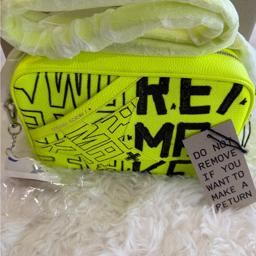 Golden Goose Neon Yellow Crossbody Bag